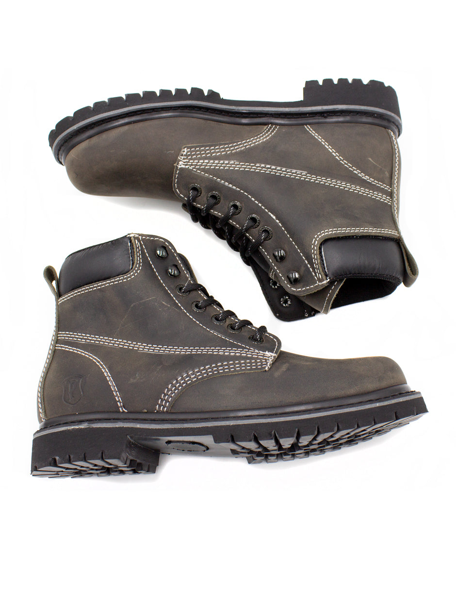 Bota Para Trabajo Padilla Estilo A1102 Crazy Gris