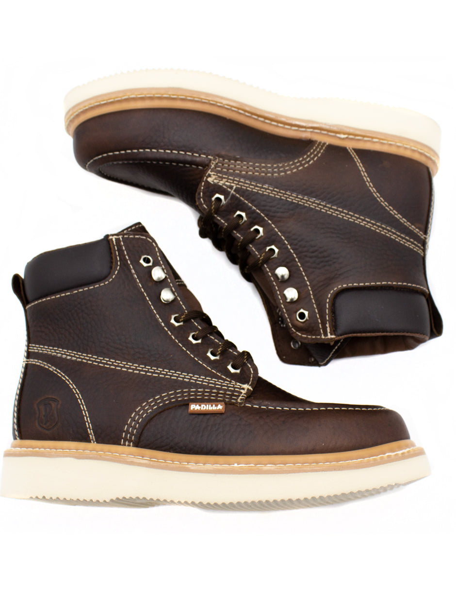 Bota Para Trabajo Padilla Estilo A1305 Grisley Cafe