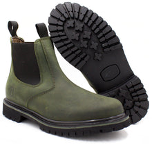 Cargar imagen en el visor de la galería, Bota Para Trabajo Chelsea Estilo C1108 Crazy Olivo