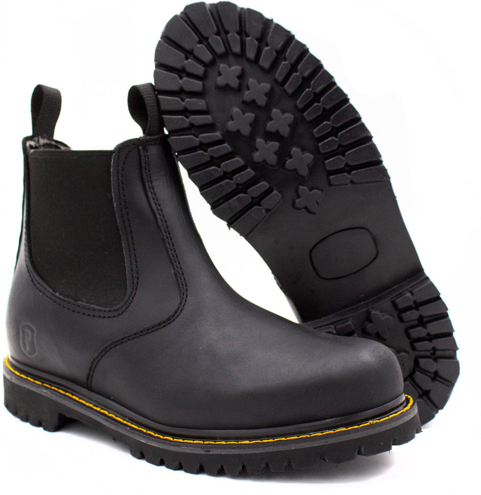 Bota Chelsea Estilo C1108 Grasso Negro