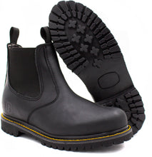 Cargar imagen en el visor de la galería, Bota Para Trabajo Chelsea Estilo C1108 Grasso Negro