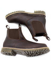 Cargar imagen en el visor de la galería, Bota Para Trabajo Chelsea Estilo C1108 Grasso Marron