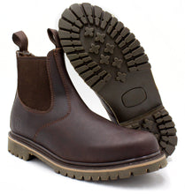 Cargar imagen en el visor de la galería, Bota Para Trabajo Chelsea Estilo C1108 Grasso Marron