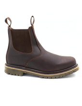 Cargar imagen en el visor de la galería, Bota Para Trabajo Chelsea Estilo C1108 Grasso Marron