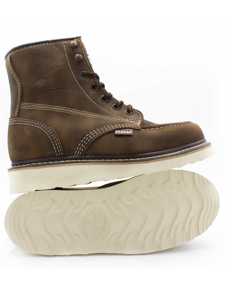 Bota Para Trabajo Padilla Estilo A215 Crazy Tabaco