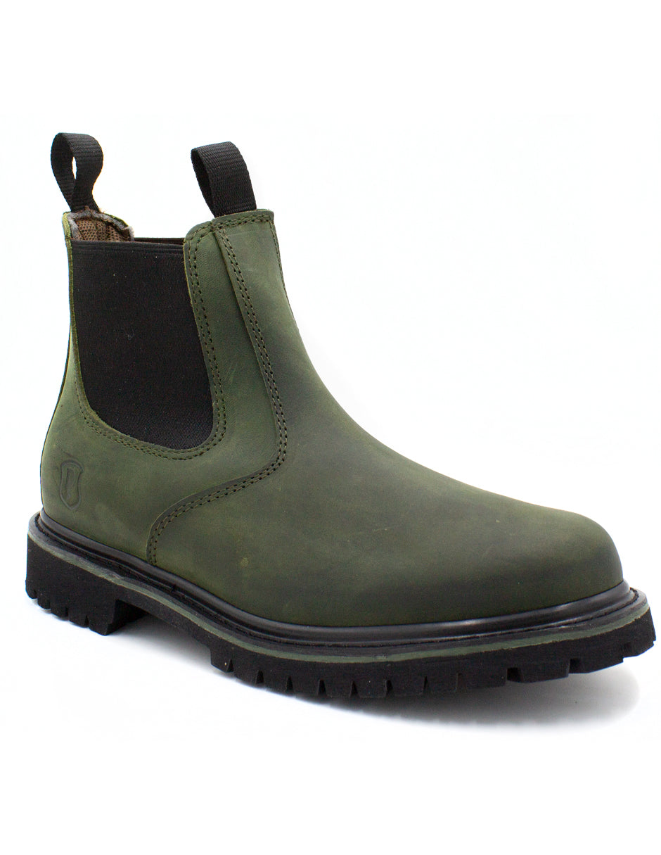 Bota Chelsea Estilo C1108 Crazy Olivo