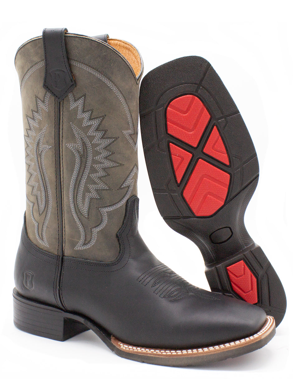 Bota Vaquera Desierto 101 - Gris & Negro
