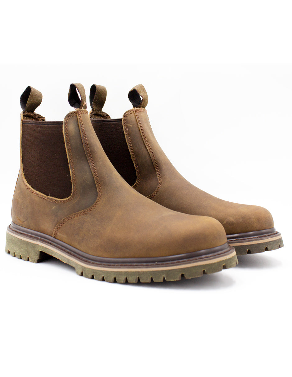 Bota Chelsea Estilo C1108 Crazy Tabaco