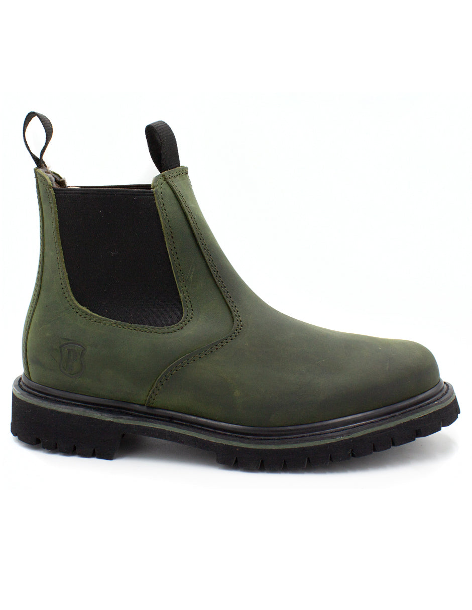 Bota Chelsea Estilo C1108 Crazy Olivo