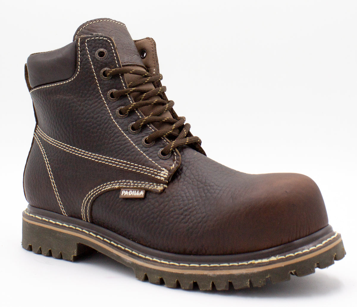 BOTA DE TRABAJO GRASSO MARRON: EST N1102 CON CASCO POLIAMIDA
